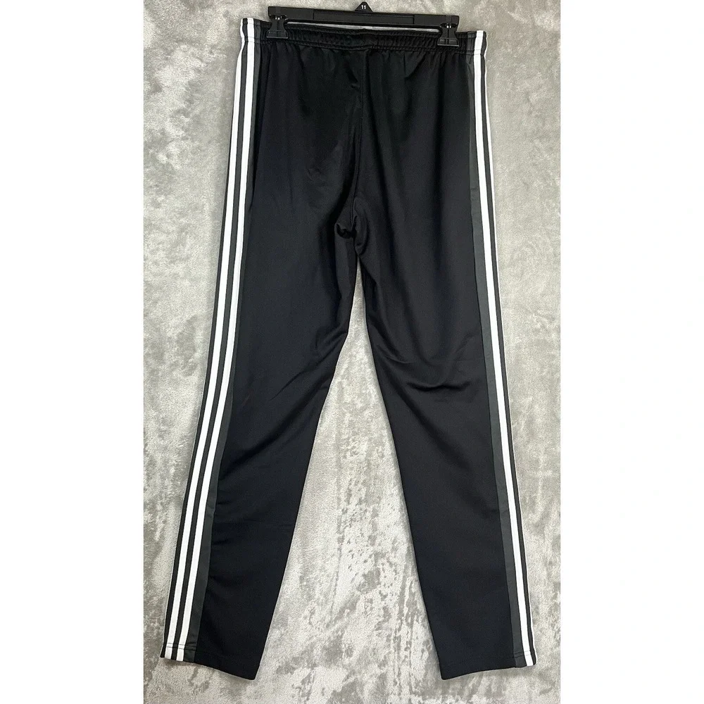 Adidas Soccer Warmup‎ M Football Men's Black Track Logo Stripes Activewear